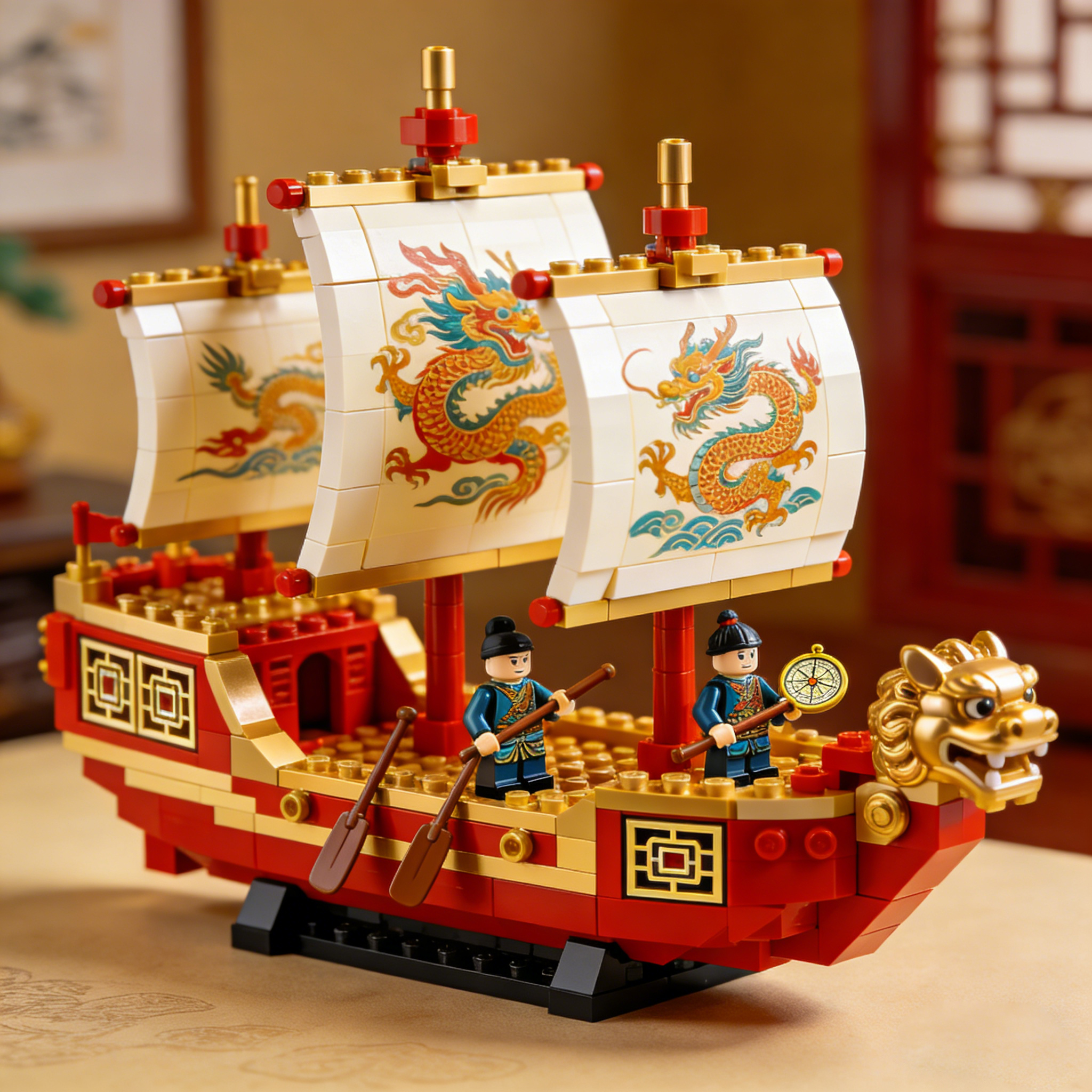 拼搭航海梦，积木船模文创